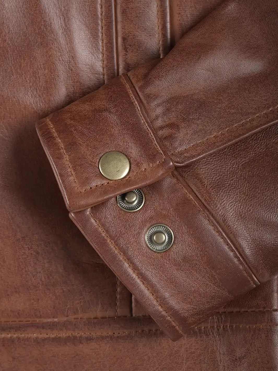 Reeves Men Brown Harrington Leather Jacket - Real Lambskin – Decrum