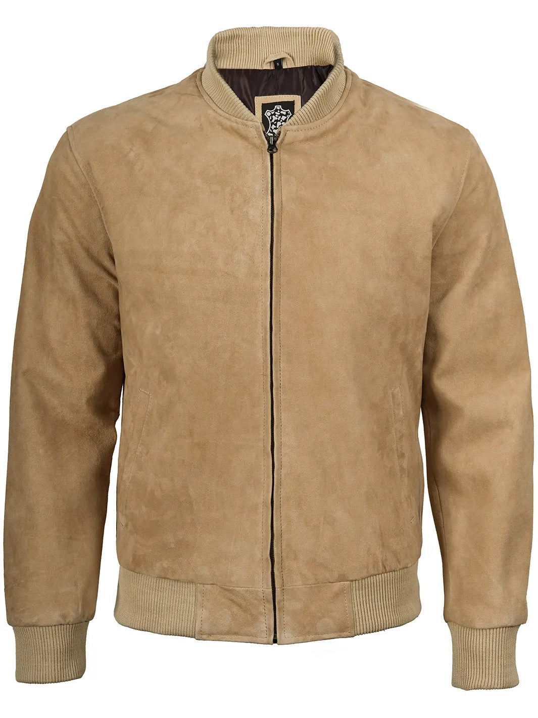 Suede Jacket Mens Camel 