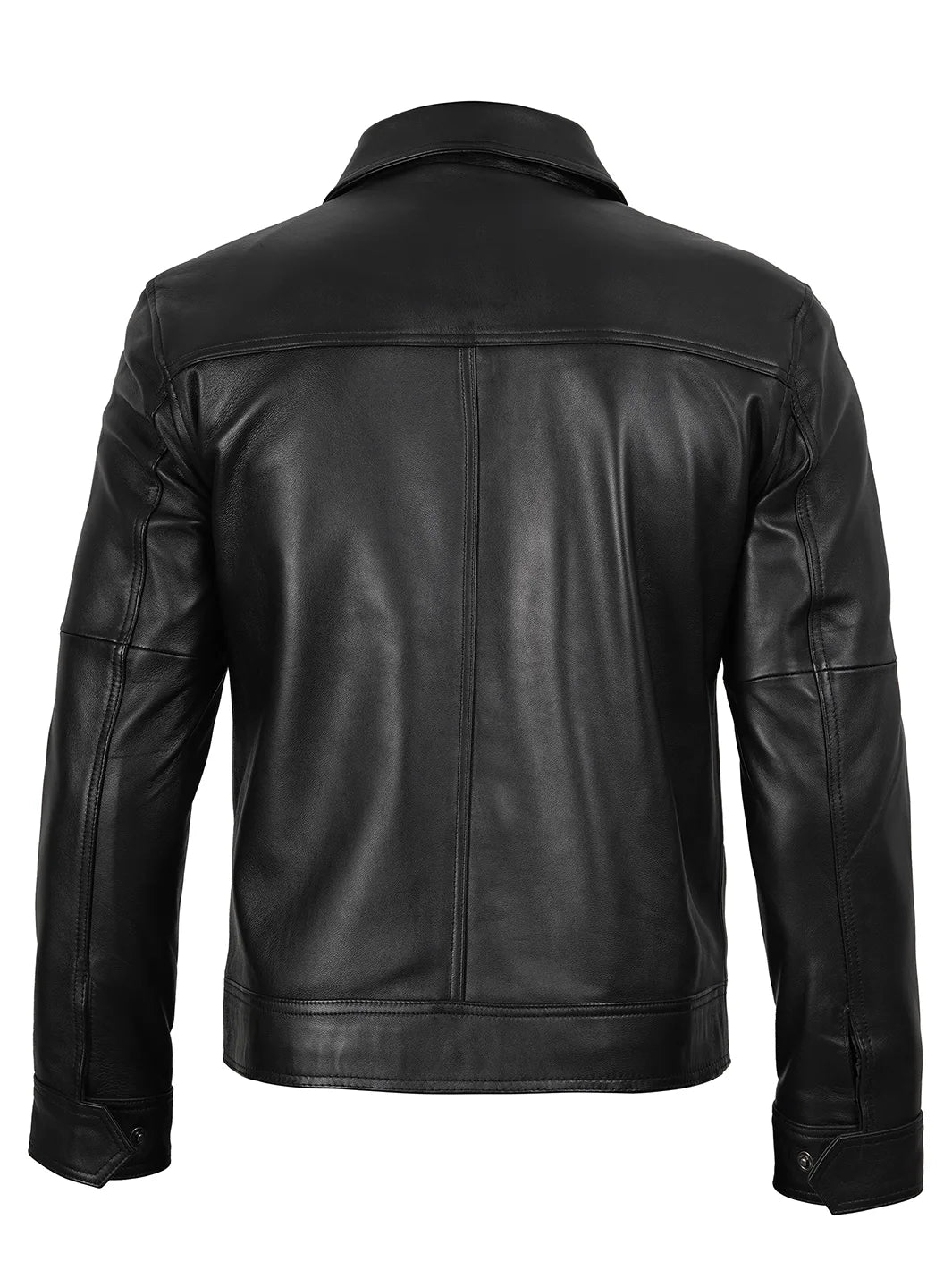 Thomas Mens Harrington Vintage Black Leather Jacket