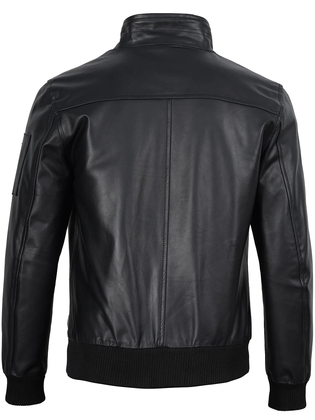 mens black cowhide jacket 
